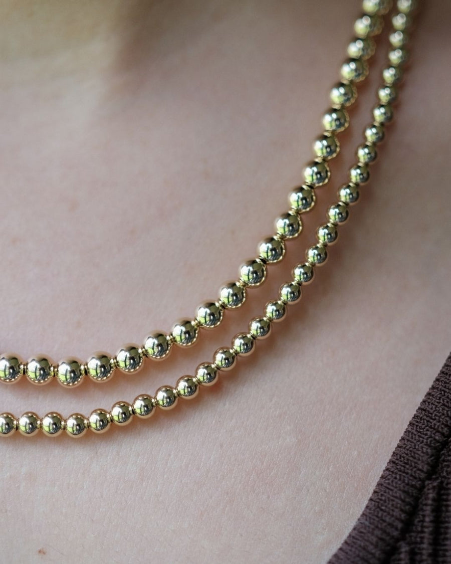 4MM GOLD FILLED NECKLACE