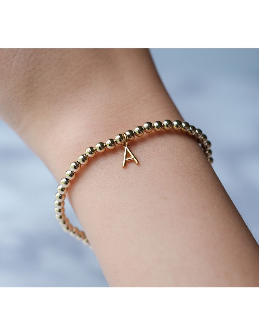 4MM INITIAL BRACELET