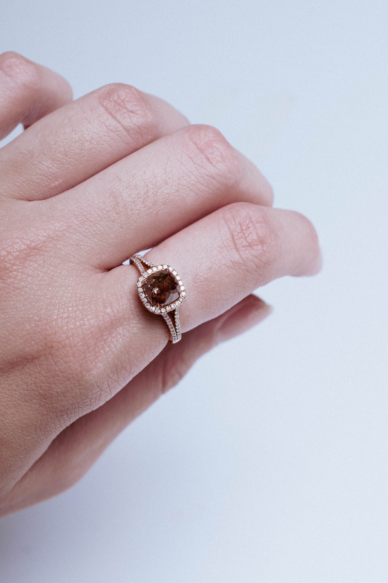 SLICED DIAMOND RING