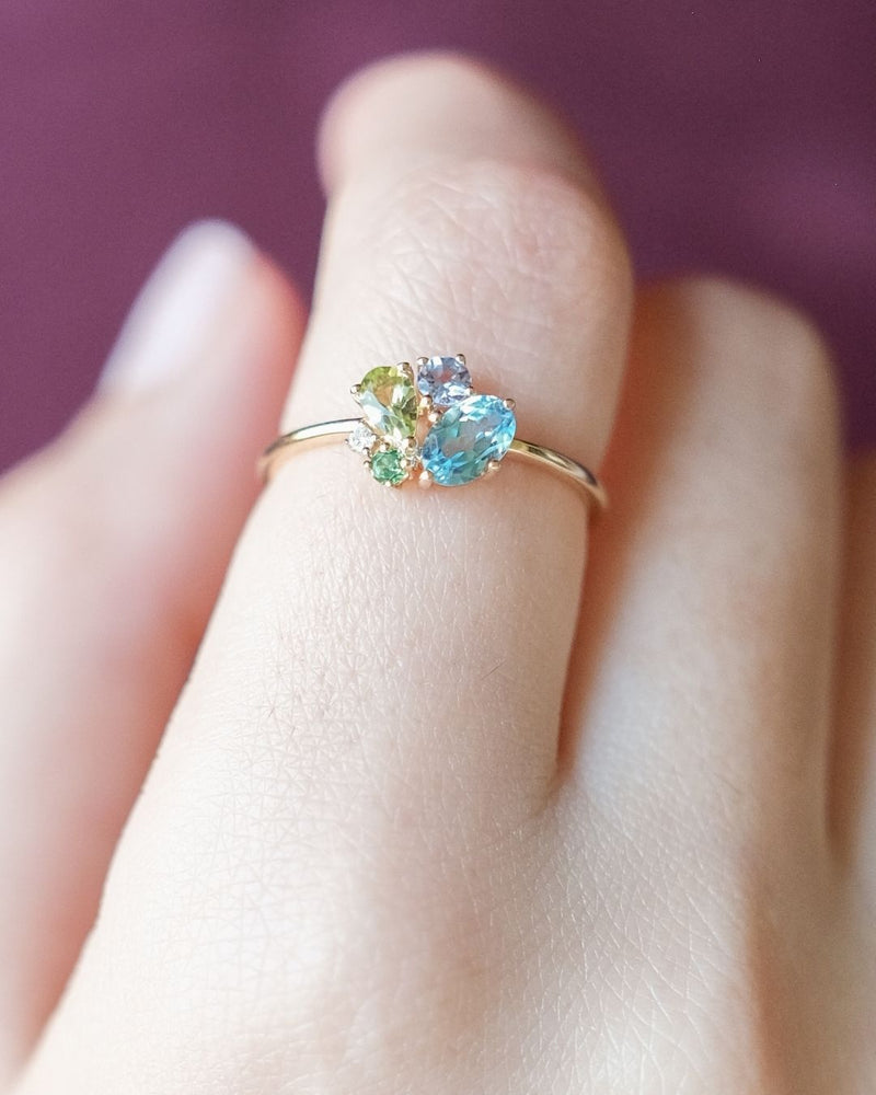 GEMS AND DIAMOND RING