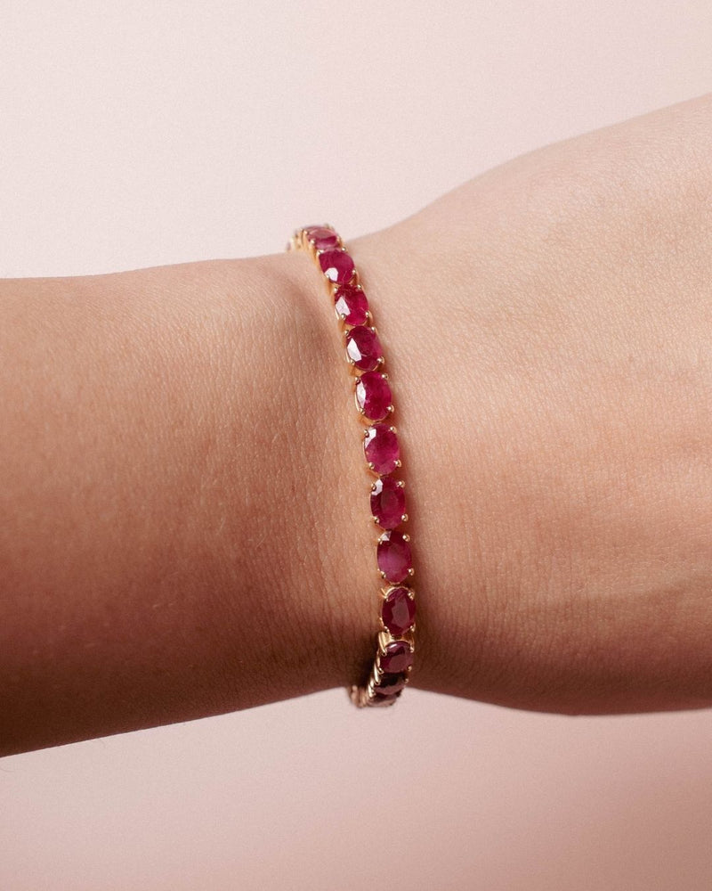OVAL RUBY BRACELET