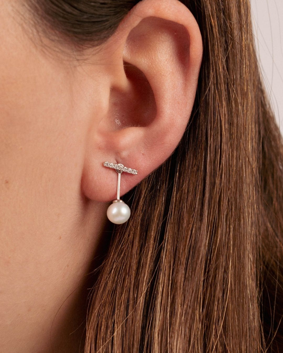 PEAR JACKET & DIAMOND EARRINGS