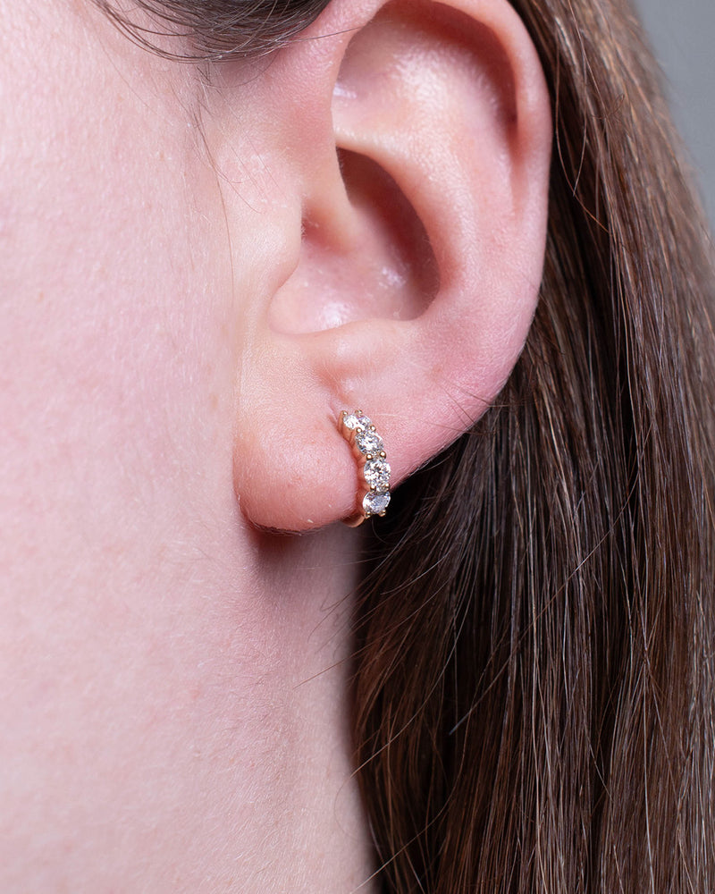 CLASSIC ROUND PAVE HOOPS