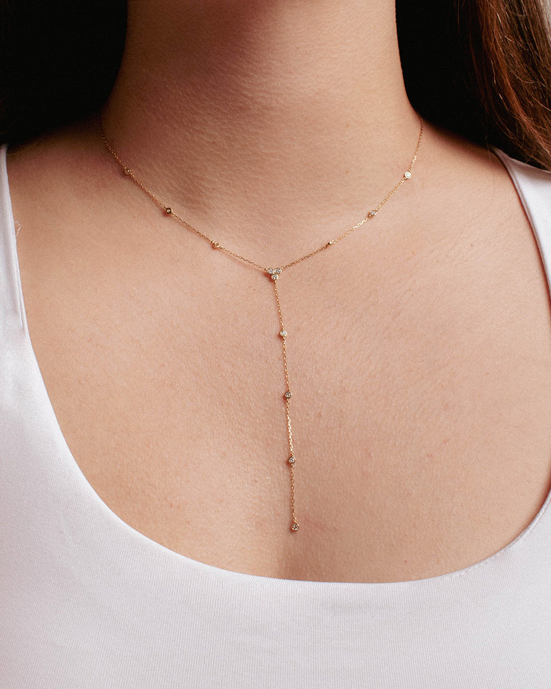 DIAMOND LARIAT NECKLACE