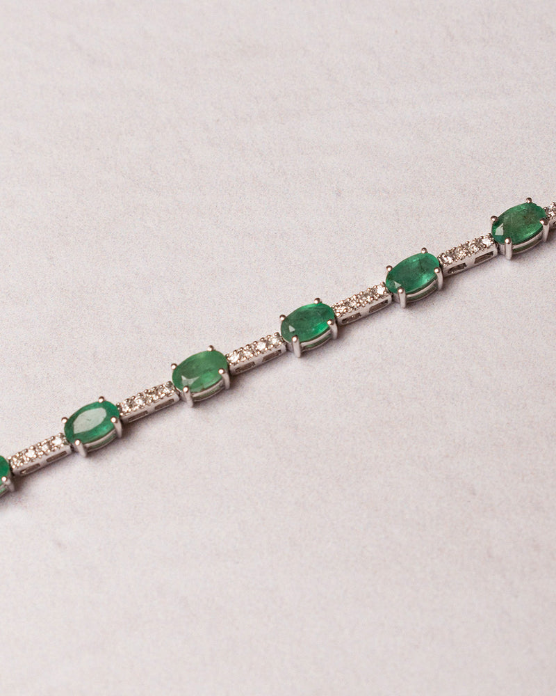 EMERALD & DIAMONDS BRACELET