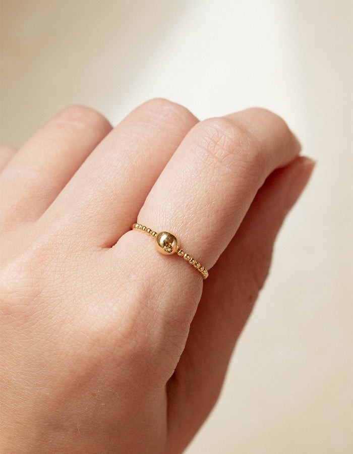 GOLD PEARL RING