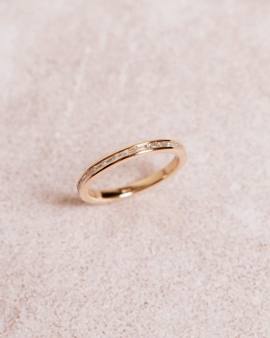 INLAY BAGUETTE RING