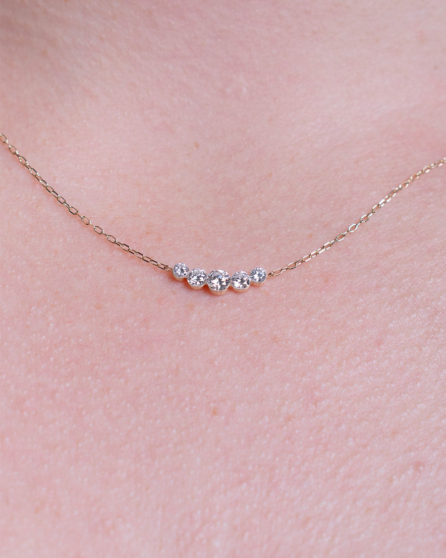 INVISIBLE SET DIAMOND NECKLACE