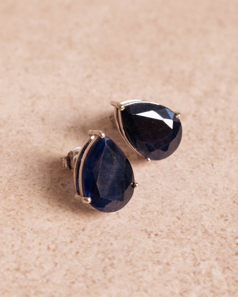 PEAR SAPPHIRE STUDS
