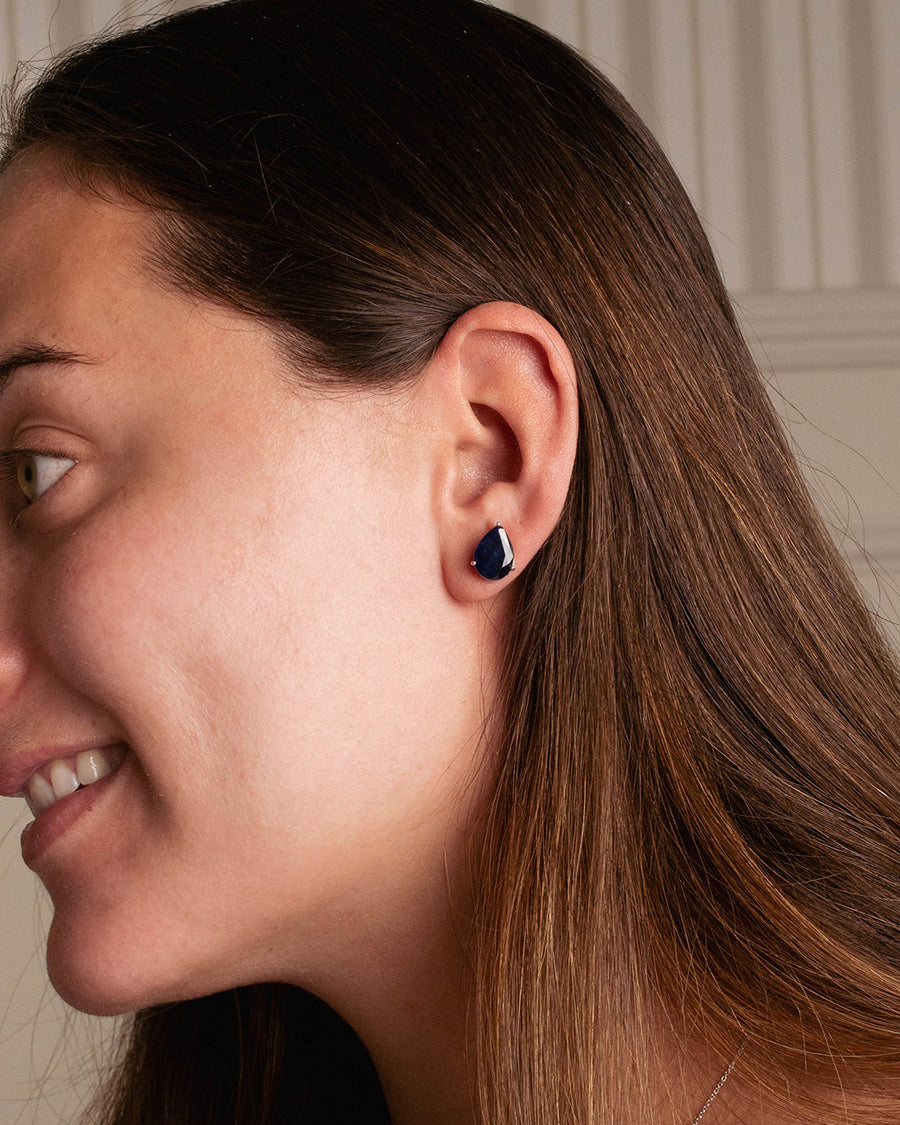 PEAR SAPPHIRE STUDS
