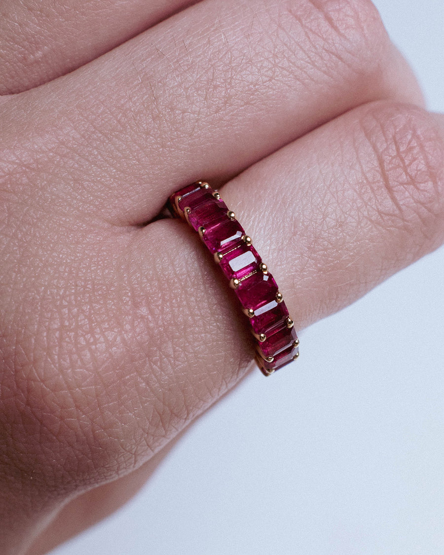 RUBY BAGUETTE CUT RING