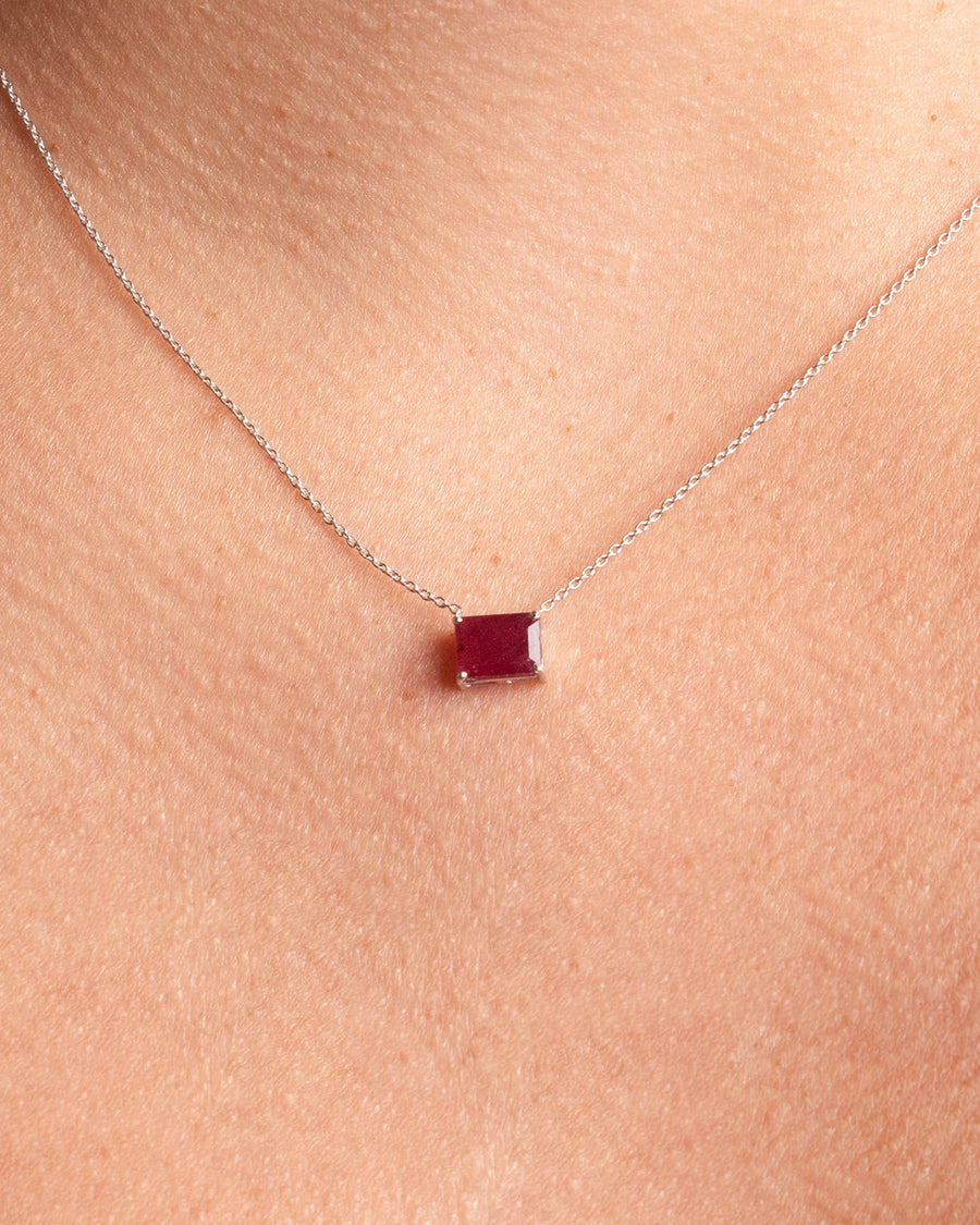RUBY PENDANT NECKLACE