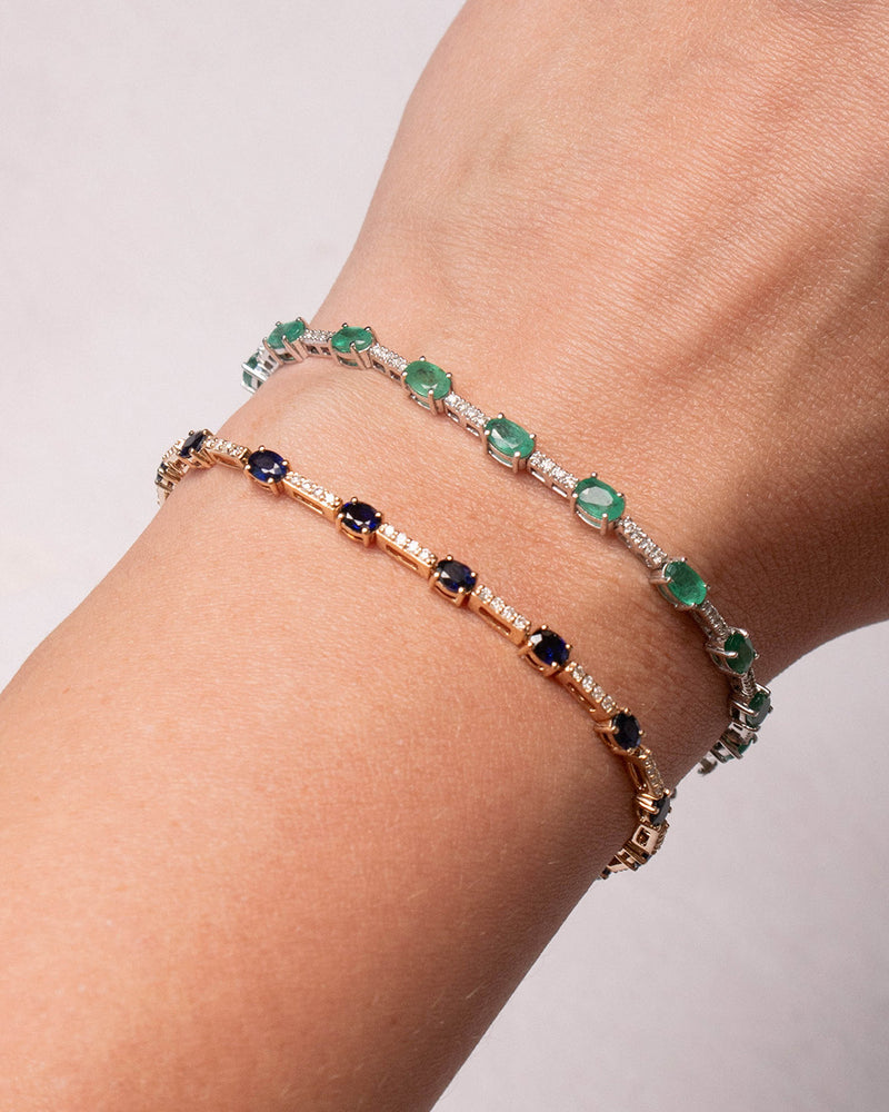 SAPPHIRE & DIAMONDS BRACELET