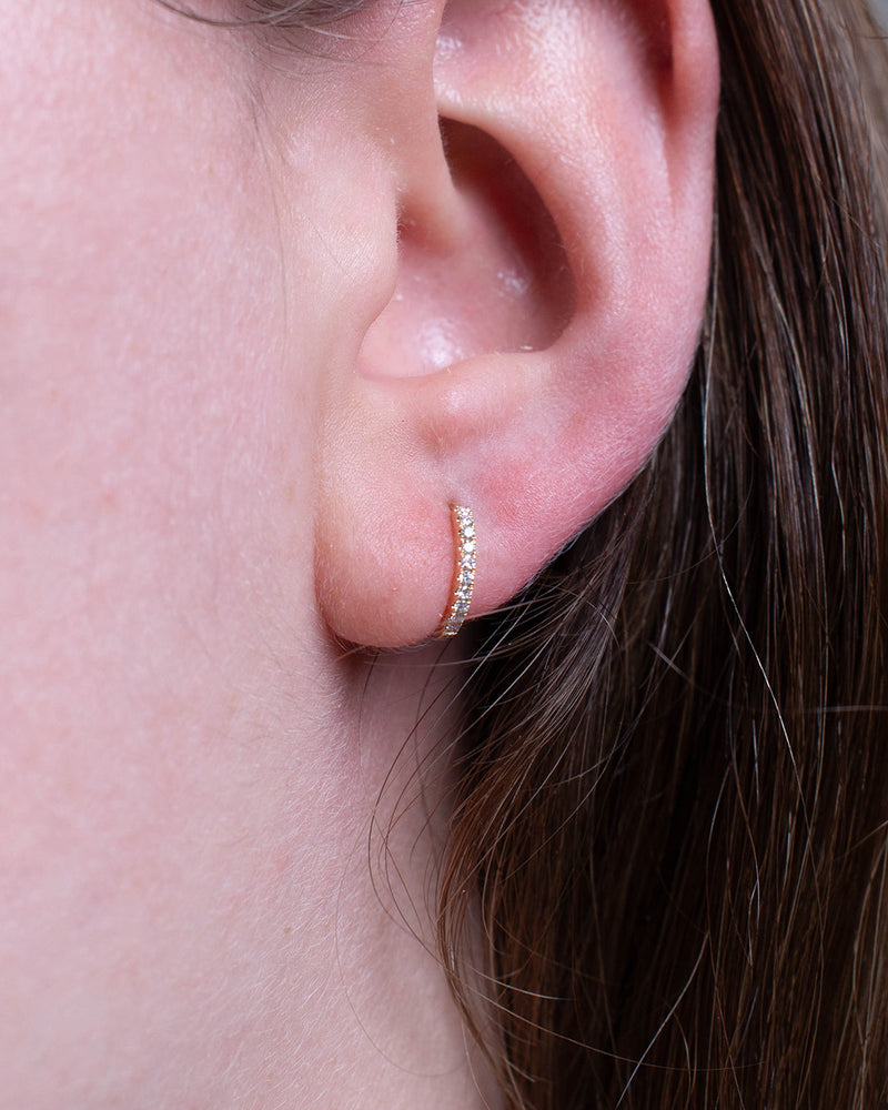 MICRO PAVE HUGGIES